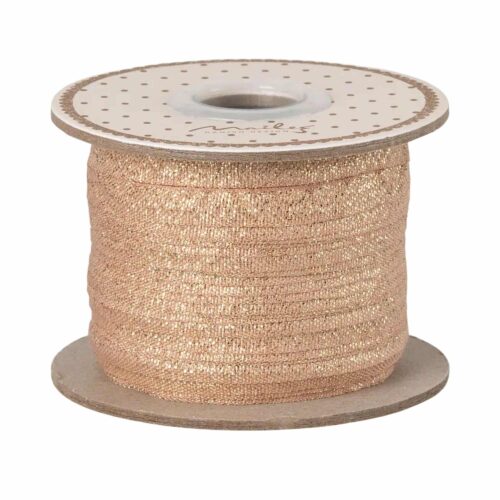 Maileg Presentsnöre 25 m - Vintage rose/Gold