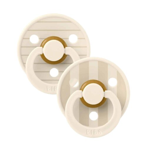 Bibs Nappar 2-pack STUDIO Colour Pin - Ivory Vanilla Mix