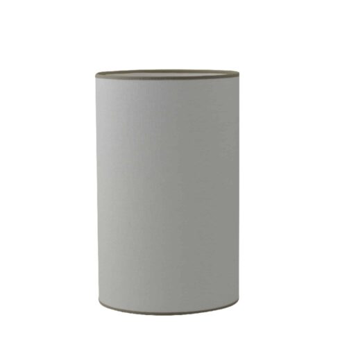 Hallbergs Belysning Carolin Lampskärm Vit med sandfärgat band