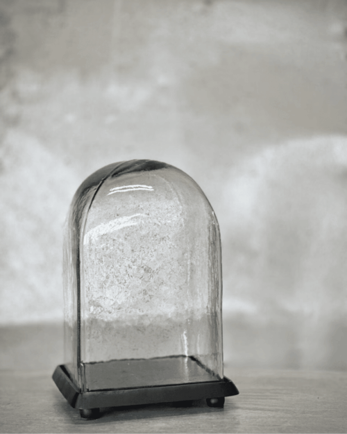 Noori ZAC fyrkantig glaskupol med svart bas