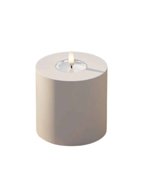 Utomhus LED Blockljus Ø 10 x 10 cm Sand