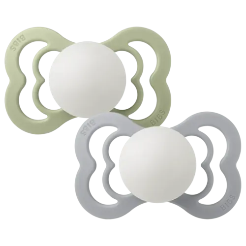 Bibs Nappar 2-pack Supreme Glow Grön & grå Mix