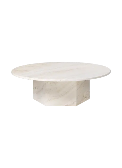 GUBI Epic Soffbord – Ø110 cm, Neutralvitt
