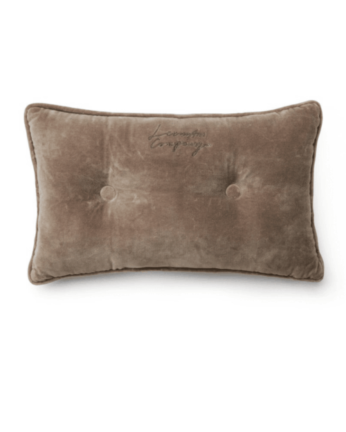 Lexington Kudde i ekologisk bomullssammet 50x30 cm - Lexington, Stone