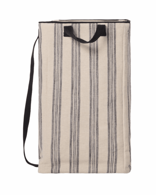 Lexington Tvättkorg i Randig Ekologisk Bomullskanvas