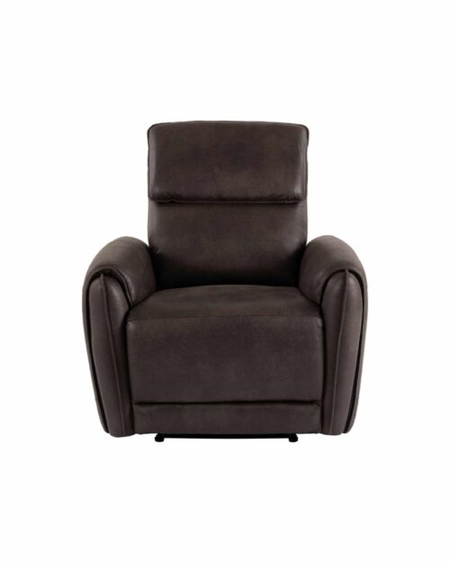 ALICE Reclinerfåtölj i brun tyg