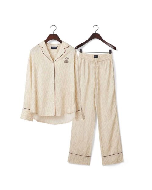 Lexington Lyocellpyjamas ljusbeige