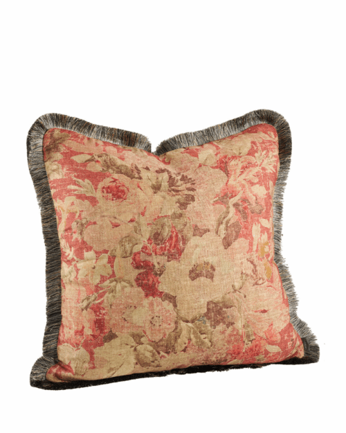 Artwood Kuddfodral Rosewood flower med frans - 60x60