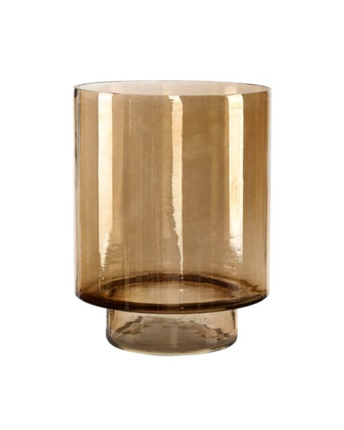 Artwood Reef ljuslykta i glas Medium Smoke brown