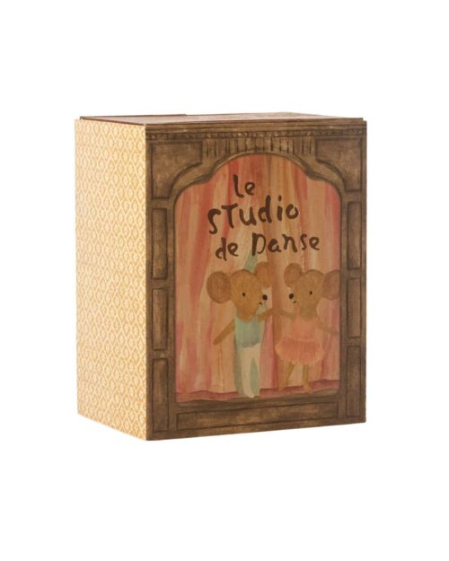 Maileg balettmöss i dansstudio lillasyster och lillabror