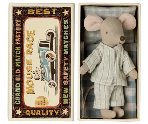 Maileg Storebror-mus i tändsticksask