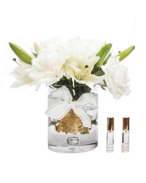 Doft Liljor & Rosor – Champagne med Guldbadge i Burgundy Box