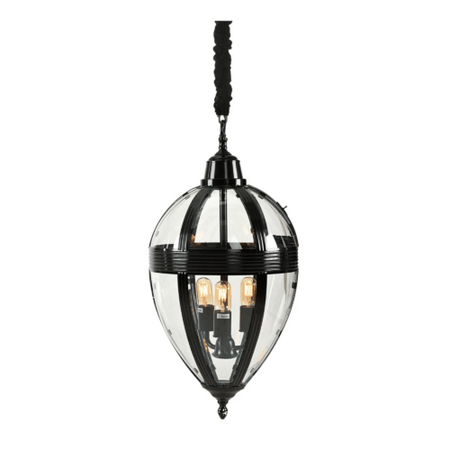 Artwood TIMELESS DROP taklampa – Svart metall och glas