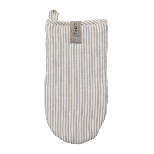 ERNST Grillvante randig beige/vit