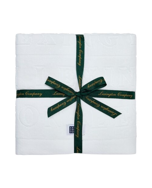 Lexington velourhandduksset vit