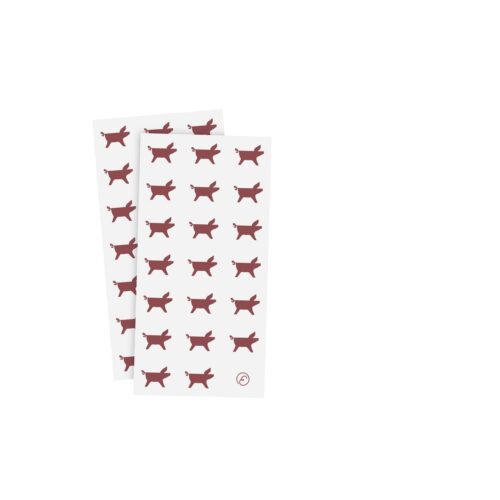 ERNST Servett 10x20 julgris vit/röd