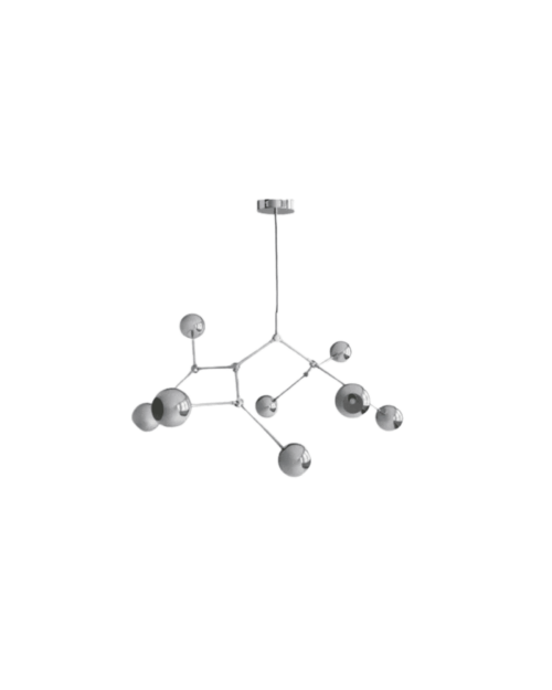 101 Copenhagen Taklampa Drop Chandelier Globe Chrome (5m)