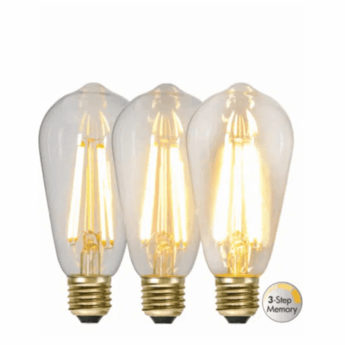 Star Trading Led-Lampa E27 ST64 Soft Glow 3-step Memory