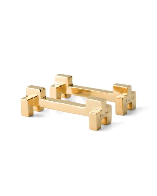 Klong Signe 2-pack Smörtaxar mässing