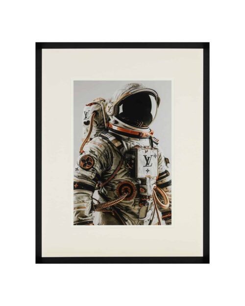 Tavla LV Spaceman med svart ram