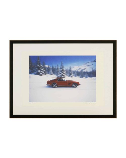 Tavla Rouge Vitesse med svart ram