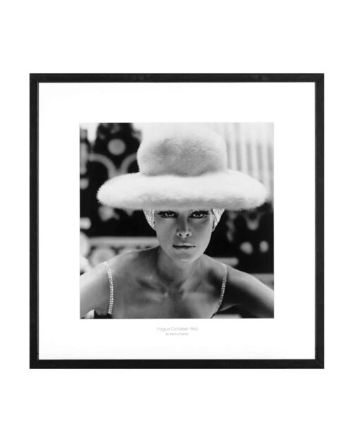 Tavla Vogue oktober 1965 med svart ram