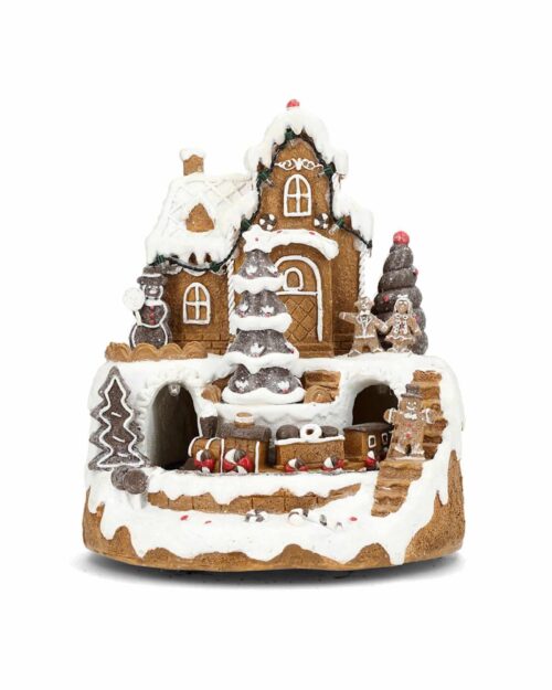 Pepparkaksby LED Lykta