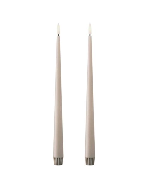 Ester & Erik Led Kronljus 30cm linen grey 2st