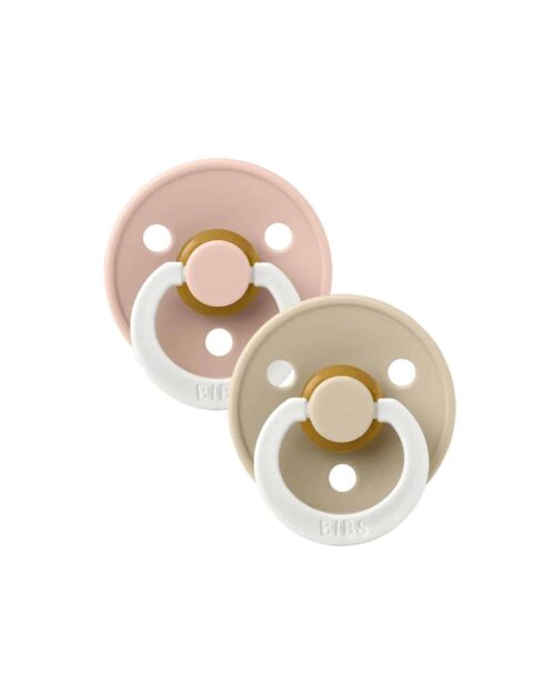 BIBS Colour GLOW Nappar 2-pack Blush/Vanilla