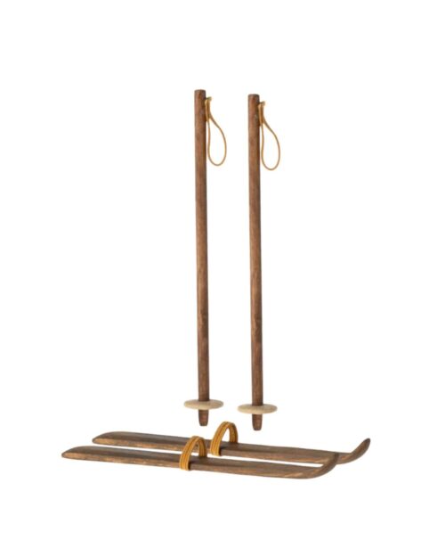 Maileg skidor och skidstavar Mamma och Pappa mus