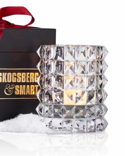 Skogsberg & Smart Hurricane crystal ljuslykta medium stud