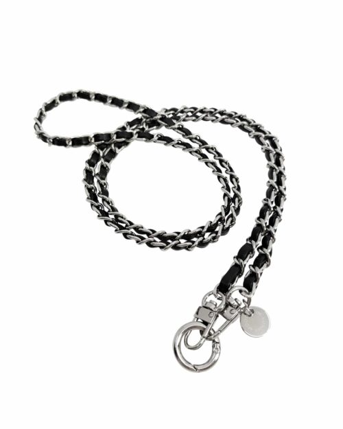 In sunny mood mobilhalsband silver svart