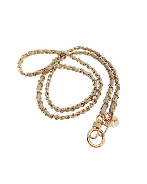 In sunny mood mobilhalsband vit guld