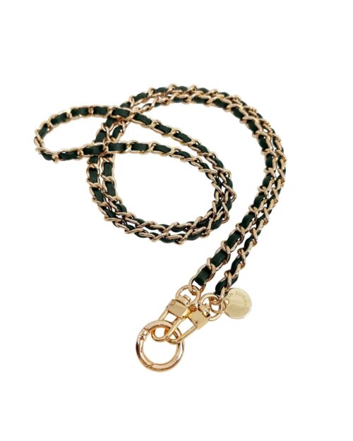 In sunny mood mobilhalsband mörkgön guld