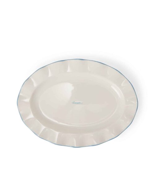 Lexington vågig tallrik i stengods