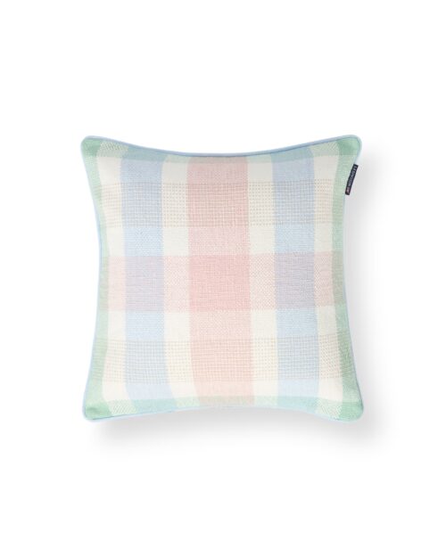 Lexington rutmönstrat kuddfodral i återvunnen bomull