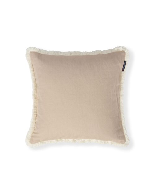 Lexington kuddfodral i linne/bomull med frans